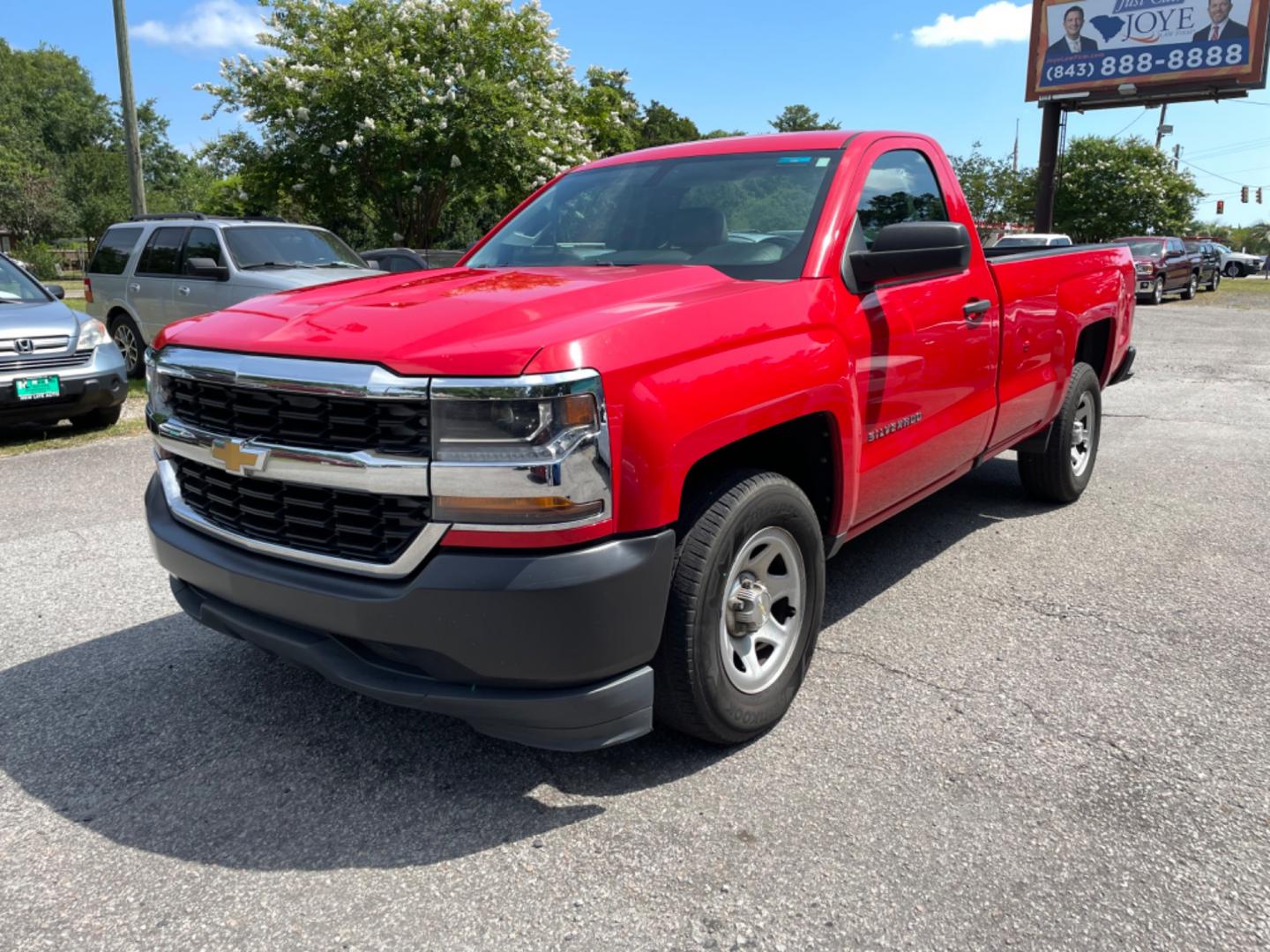 2016 RED CHEVROLET SILVERADO 1500 WORK TRUCK (1GCNCNEH4GZ) with an 4.3L engine, Automatic transmission, located at 5103 Dorchester Rd., Charleston, SC, 29418-5607, (843) 767-1122, 36.245171, -115.228050 - Photo#3